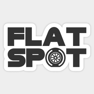 Flatspot F1 Tyre Black Design Sticker